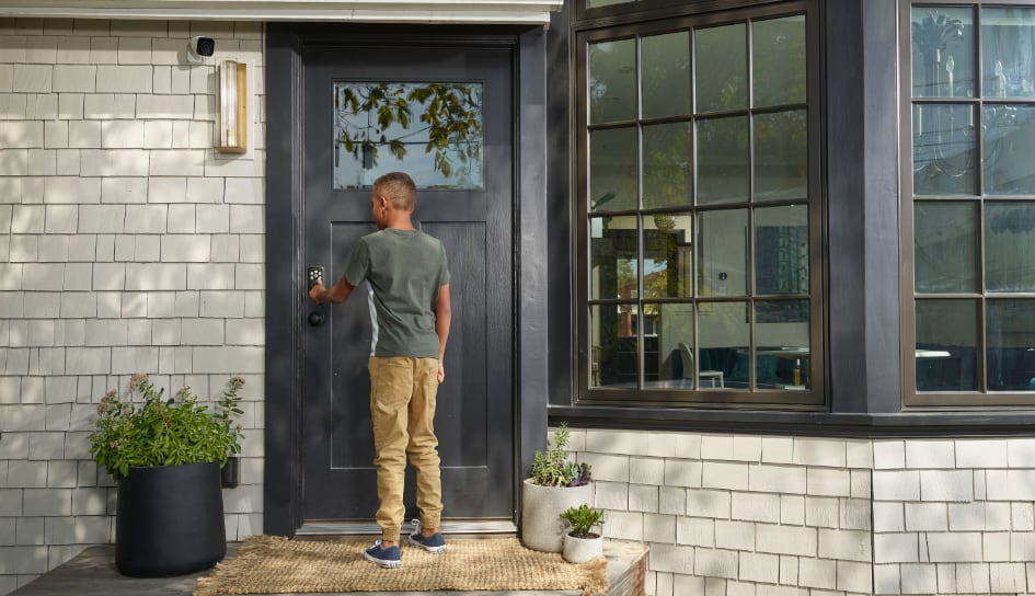 Vivint Smart Lock on home in Kansas City